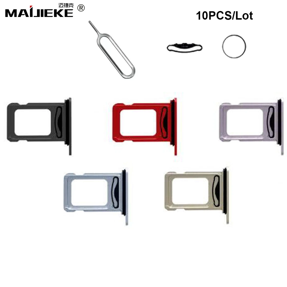 

10PCS Sim Card Tray Replacement For iPhone 14 Plus Single Dual Sim Card Slot Holder For iPhone 14 Repair Parts+Eject Pin