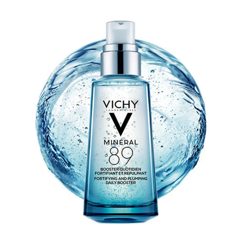 

Vichy Mineral 89 Hyaluronic Acid Facial Serum Fast Absorbing Lightweight Gel Moisturizer For Sensitive Skin And Dry Skin 50ml