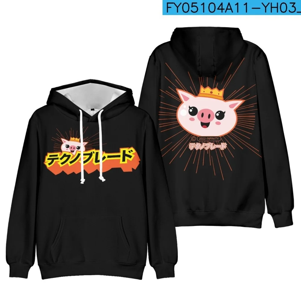 

New Technoblade Hoodie Youth Pink Good Game Black Merch 2D Print Hooded Sweatshirt Women Child Men Clothes Casual Hoodie