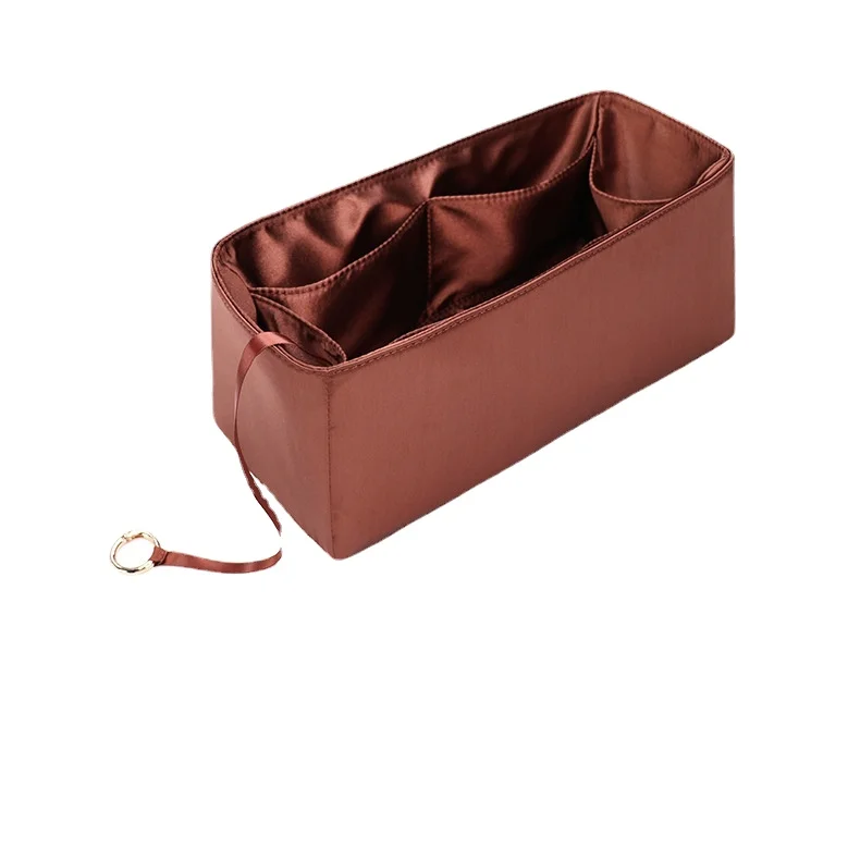 Premium Satin Platinum Inner Bag for Birkin Satin Inner Storage and Organizing Lining Makeup Bag