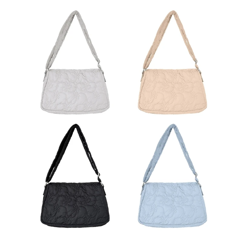 

GD5F Fashion Quilted Tote Bag with Large Capacity for Women Stylish and Durable Shoulder Handbag