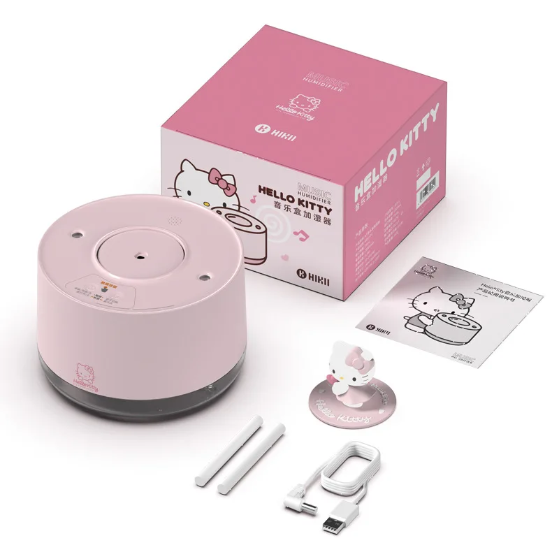 

2022 New Hello Kitty Music Humidifier Aromatherapy Anime Cartoon Mini Cute Office Home Desktop Hydrating Spray Table Decor Gift
