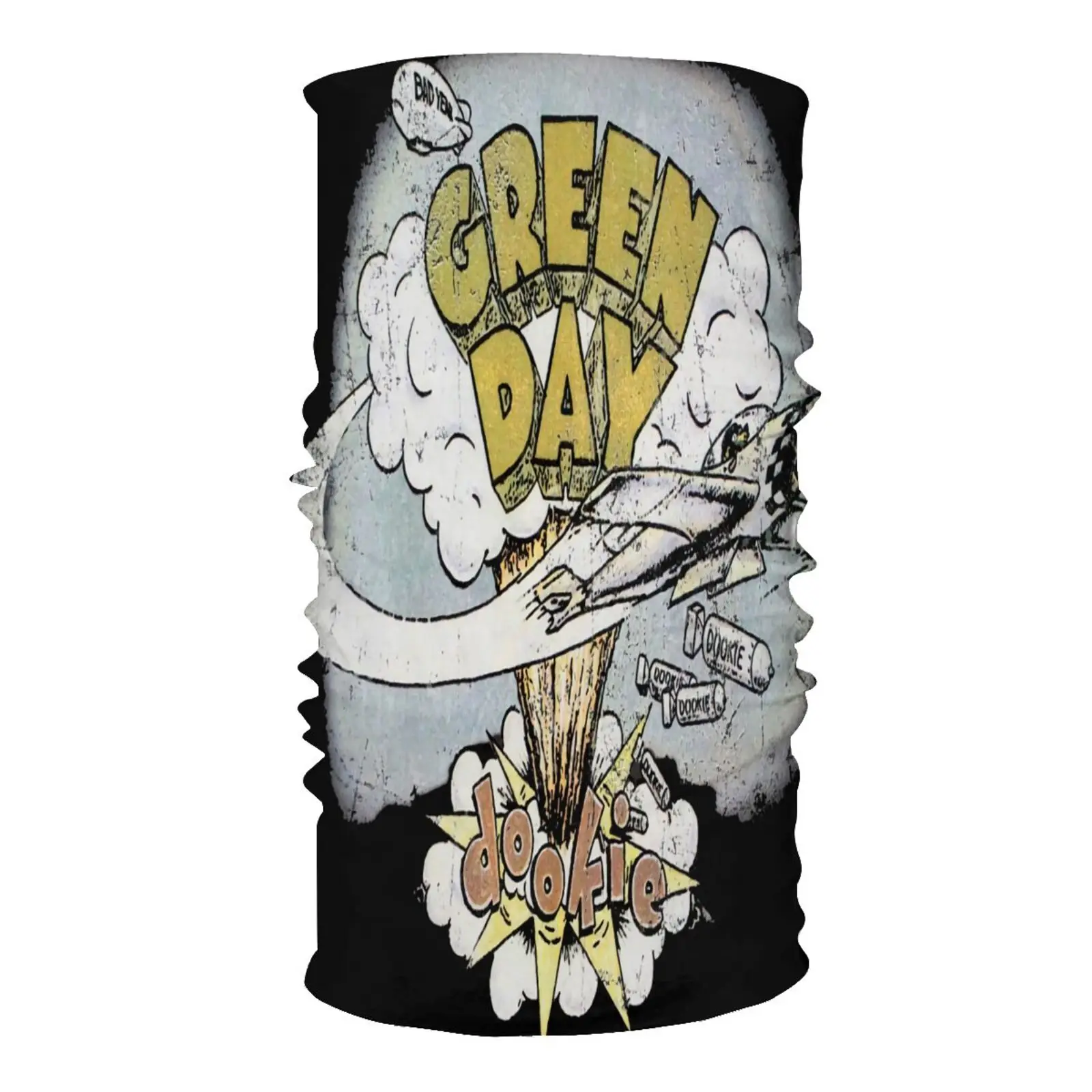 Зеленая винтажная Балаклава Dookie и официальная Мужская бандана зимняя