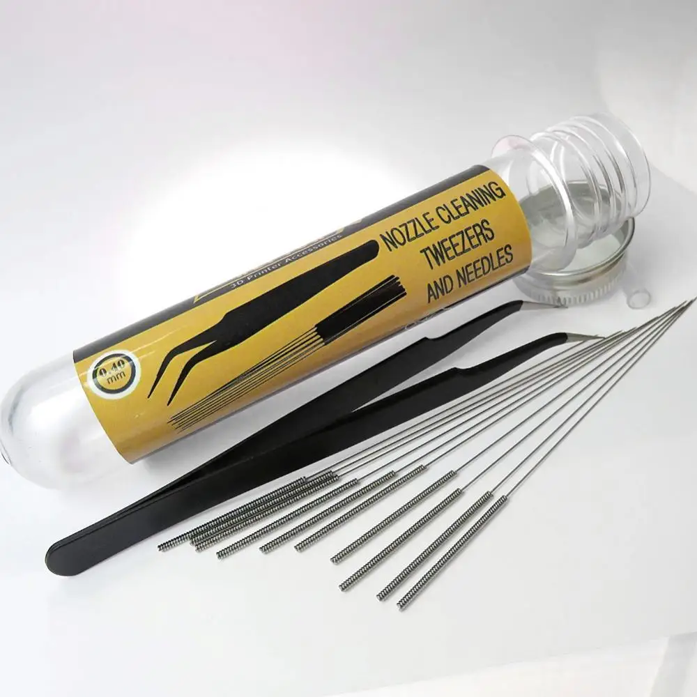 

0,4 мм очистка сопла, игла для 3D принтера, сталь 11 шт./компл., нержавеющая сталь, приблизительный комплект