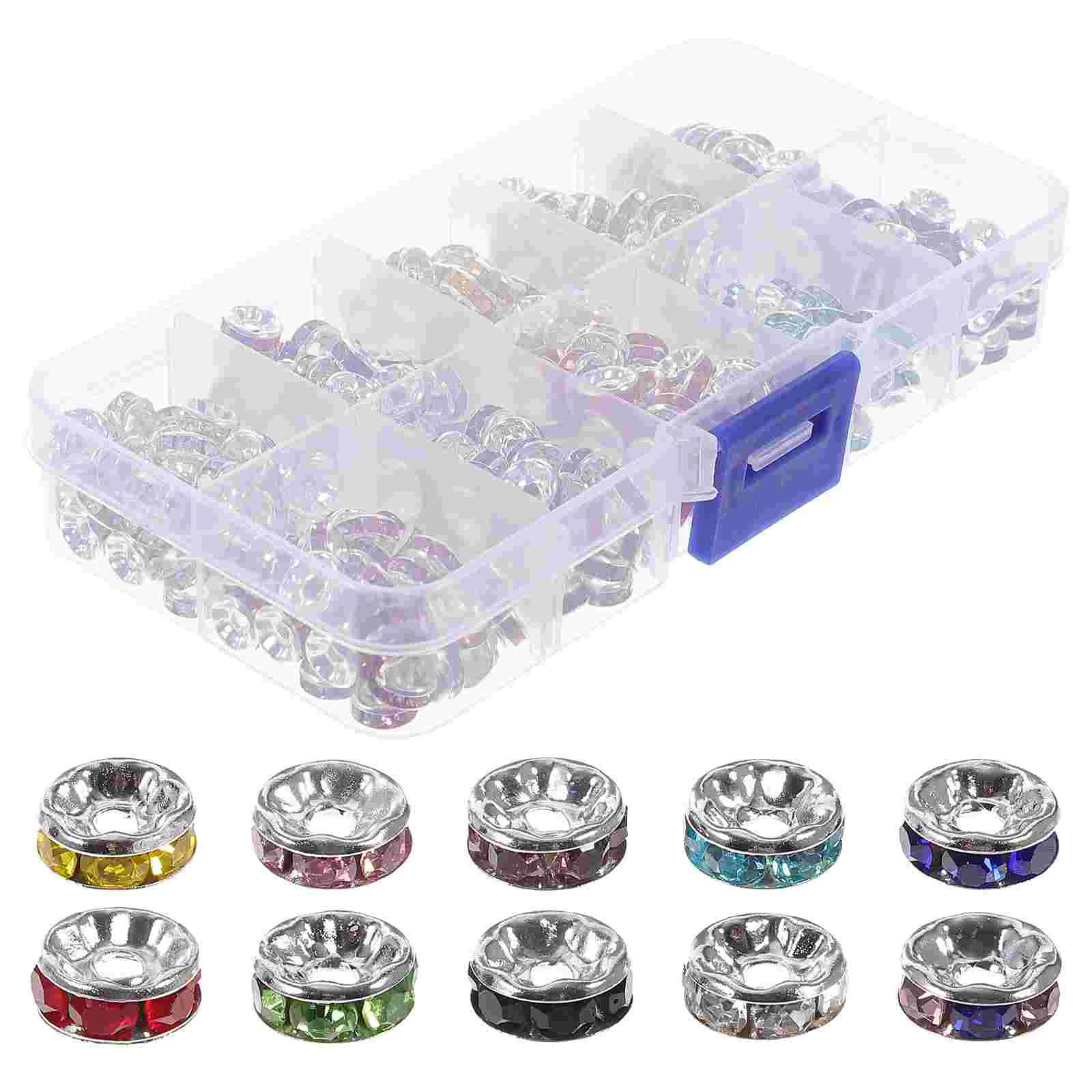 

Drill Spacer Beaded Jewelry Big Hole Beads Round Waist Beads Charm Iron Jewelry Findings Supplies