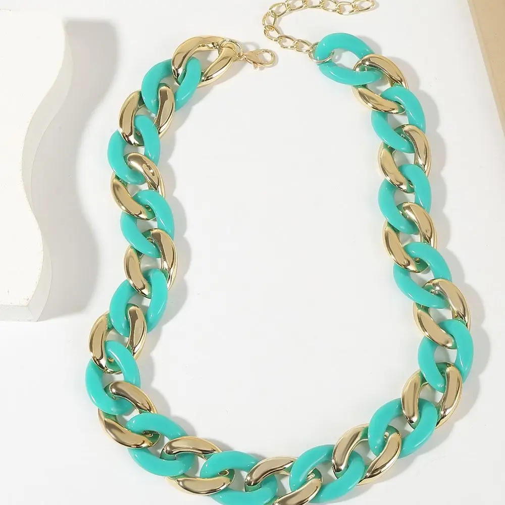 Винтажные украшения на шею плоское ожерелье модная индивидуальная массивная