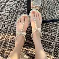 clip toe sandals for women ankle strap cute summer flats shoes ladies outdoor sandals plus size feminino sandalias de mujer