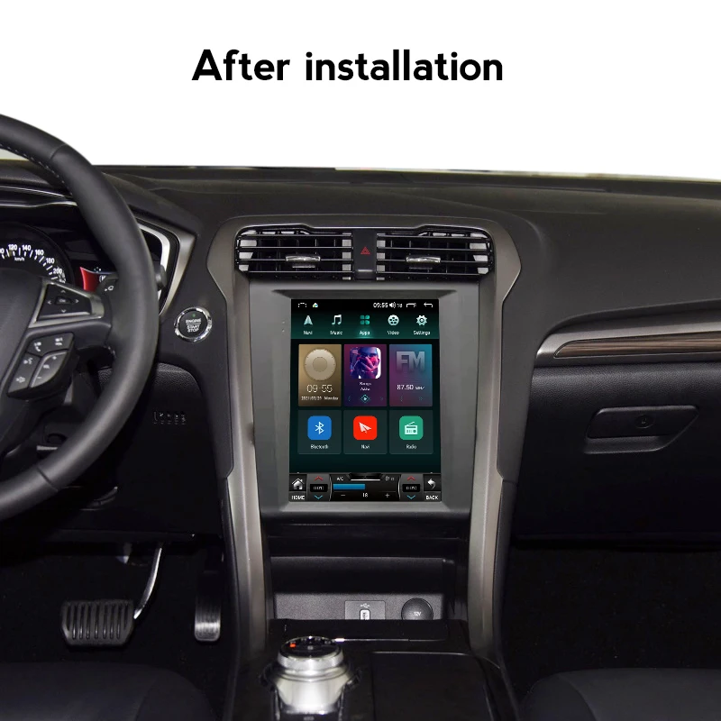 Экран Tesla для 2013 2014 2015 2016 2017 2018 Ford Mondeo Fusion MK5 Android 11 головное устройство
