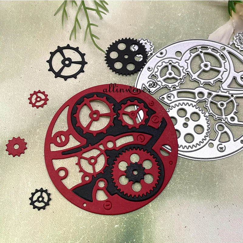 

Gear circle frame Metal Cutting Dies Stencils For DIY Scrapbooking Decorative Embossing Handcraft Die Cutting Template