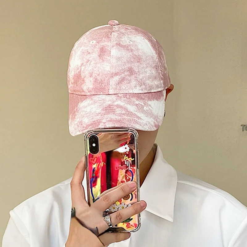 

New Spring Summer Cap Women Spring and Autumn Tie-dye Outdoor Baseball Cap Hip Hop Fashion Graffiti Casual Hat Gorras Hombre