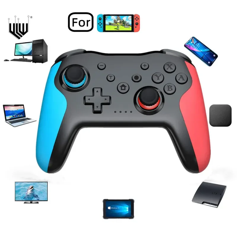 

NEW2023 Kontroler bezprzewodowy Bluetooth 2.4G dla Switch Pro PC TV, pudełko Smart Tablet z funkcją telefonu PS3 Shock Joyst