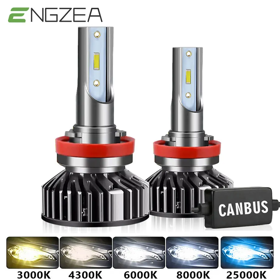 

2Pcs LED H7 20000LM Canbus 4300K 6000K 8000K 3000K HB3 HB4 9005 9006 H3 H1 H8 H4 H11 H9 H13 Turbo Led Car Headlight CSP CHIP