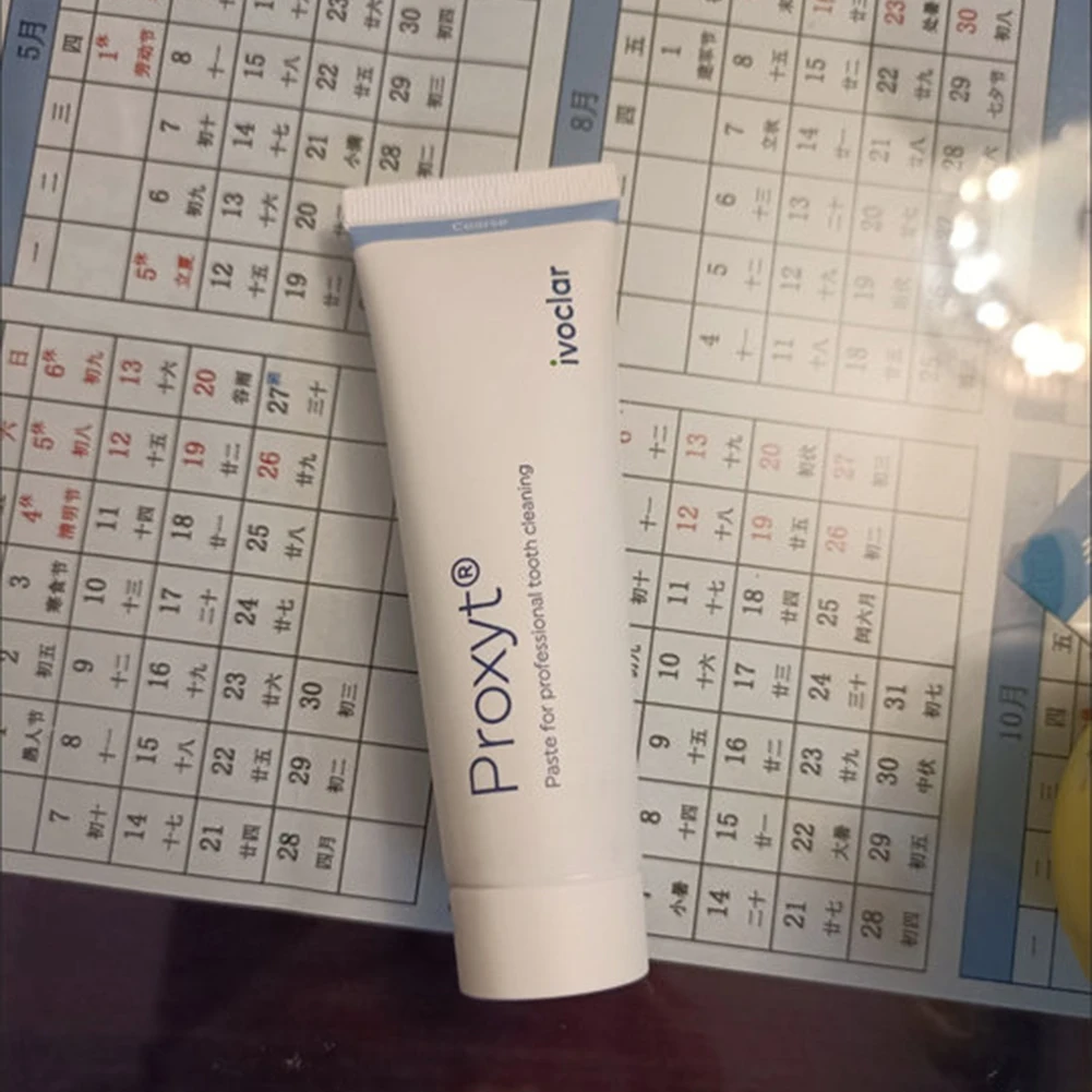 Фото Профессиональная полировочная паста для зубов IVOCLAR Proxyt 80G для ухода за полостью рта, очистки зубов, удаления пятен и налета, 4 степени абразивности №5