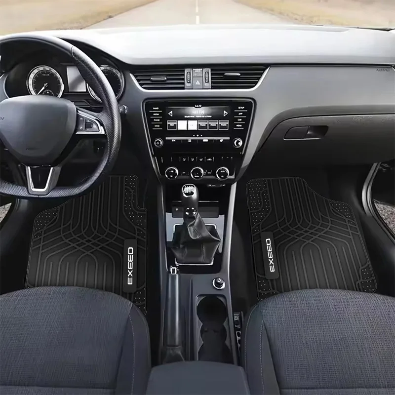 Фото Для Chery EXEED QQ Tiggo 2 3 4 7 8 Pro T11 Arrizo 3 A13 IQ Автомобильный напольный коврик Полный комплект Нескользящий автомобильный ковер Водонепроницаемый всепогодный №3