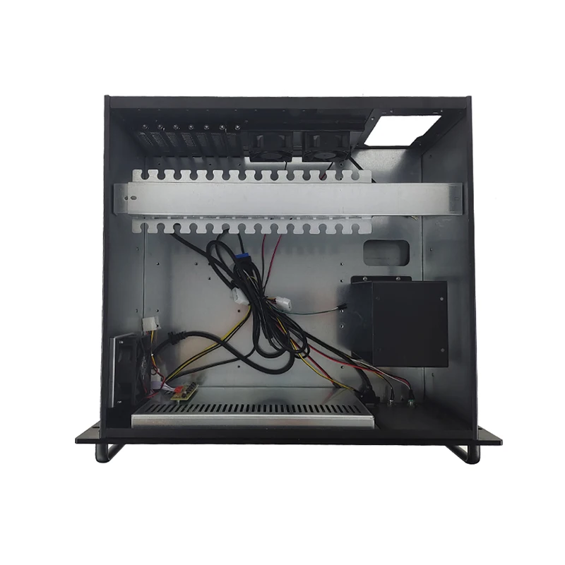 Встроенный корпус 5U для стойки с сенсорным экраном Корпус компьютера Industrial Server 12