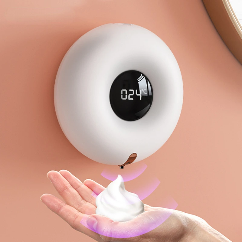 

Cleaning Foam Machine Soap Dispenser LED Display Automatic Induction Foam Hand Washer Sensor Household Infrared Soap Dispenser