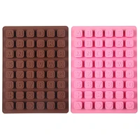 letters numbers symbols silicone mold ice tray 48 grid chocolate mould cake drop shipping
