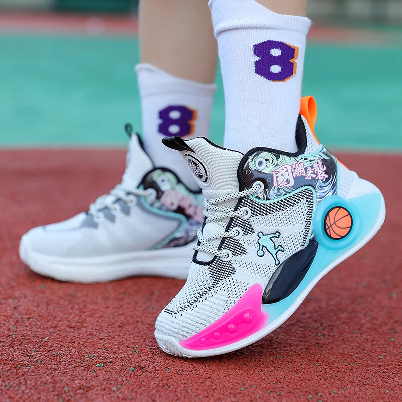 2023 New Children Shoes for Kids Sneakers Boys Casual Shoes Breathable Kids Basketball Shoes Fashion Girls Running Sneakers
