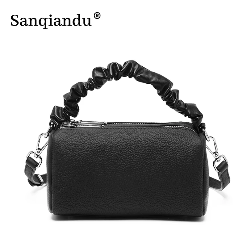 

High Quality Genuine Leather Handbag Luxury Designer Boston Bag Women Tote Bag Small Crossbody Bags for Ladies New Shoulder Bags