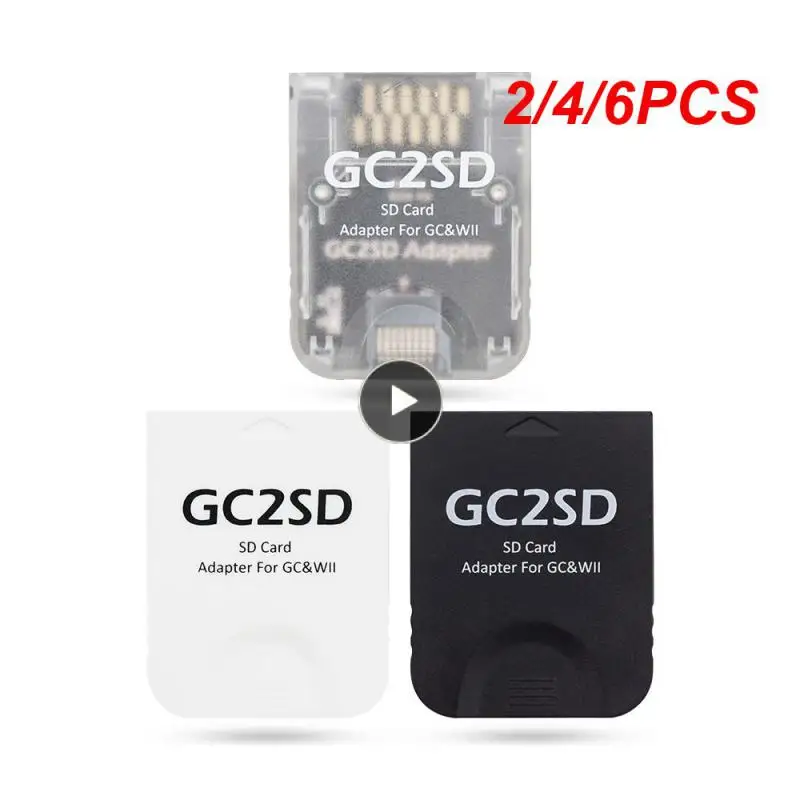 

2/4/6PCS Gc2sd Tf Card Reader For Gamecube Wii Portable Memory Card Adapter Card Adapter