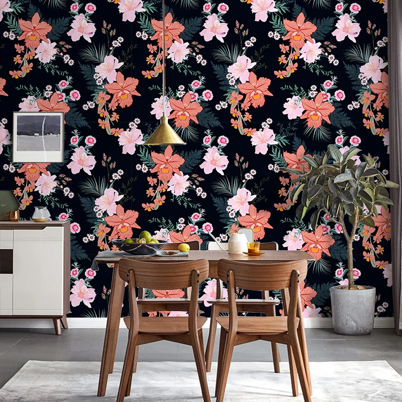 1 рулон наклеек на стену в виде лепестков цветов кухонный шкаф гостиную