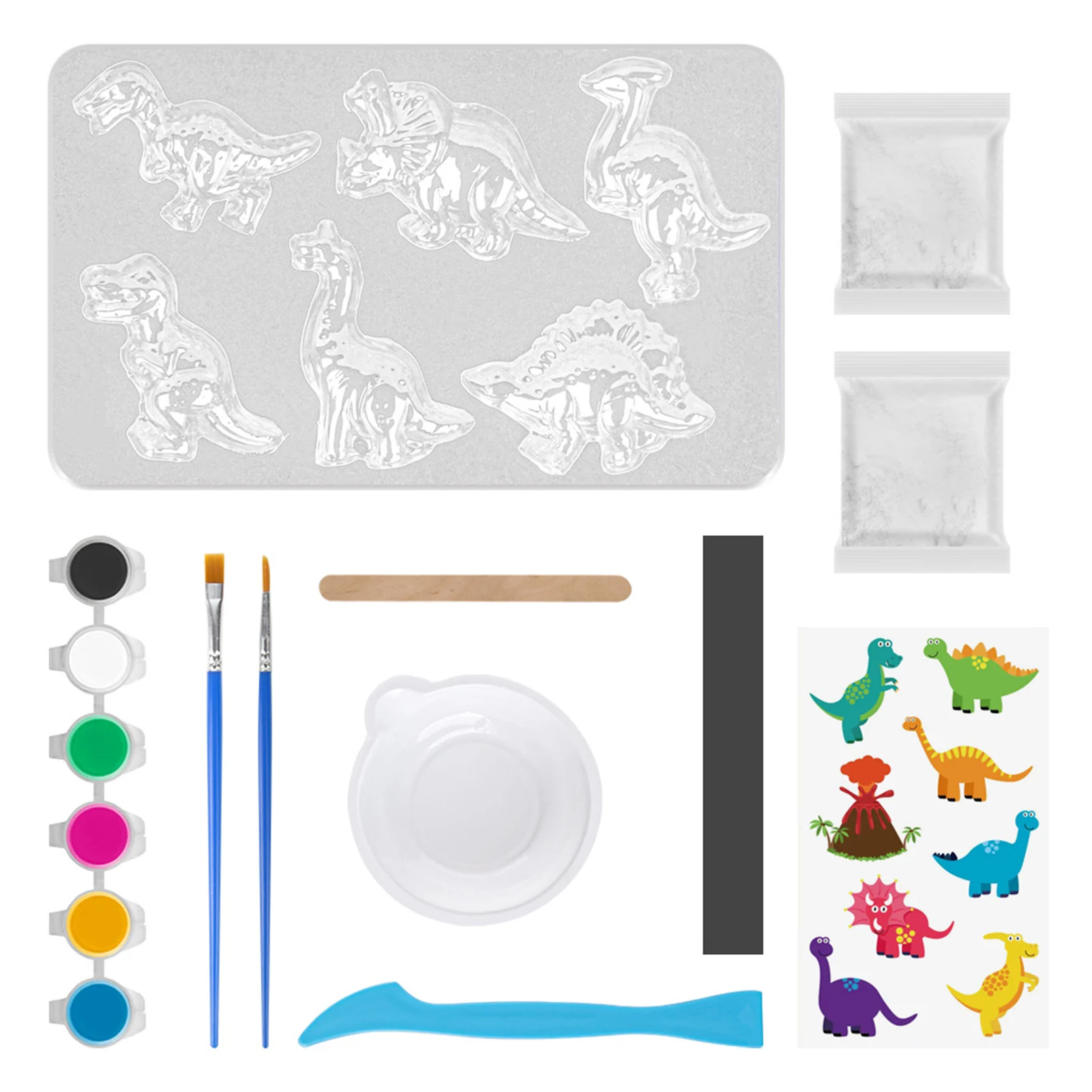 

Dinosaur Arts And Crafts For Kid Dinosaur Arts Dinosaur Painting Set Triceratops Velociraptor Supplies