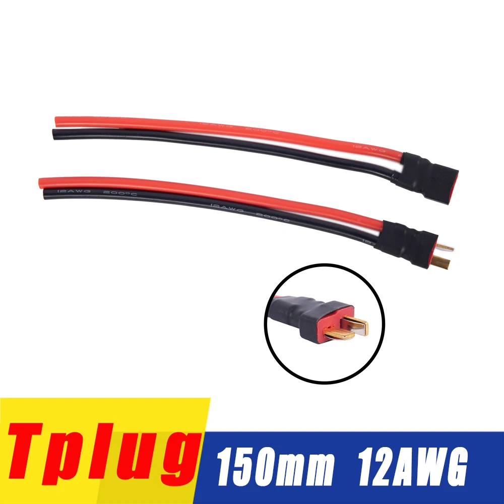 

Deans Style T Plug Male Female Connector Silicone Wire Cable With 15CM 12AWG For Rc Airplane Model Lipo Lithium Battery