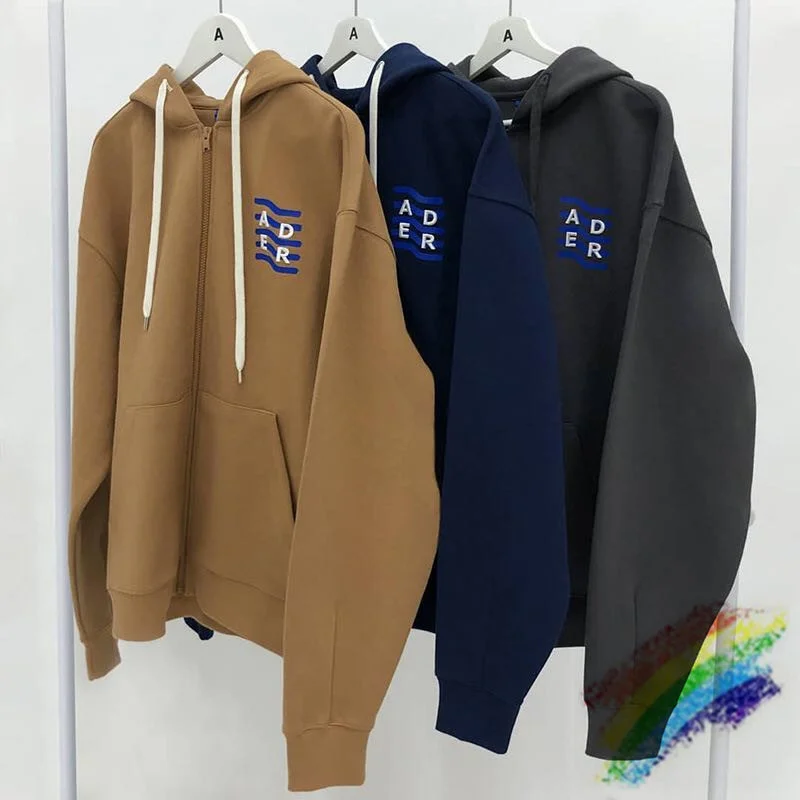 

Zipper Cardigan Adererror Hoodie Men Women 1:1 High Quality Hooded 5th Anniversary Embroidery Ader Error Pullover