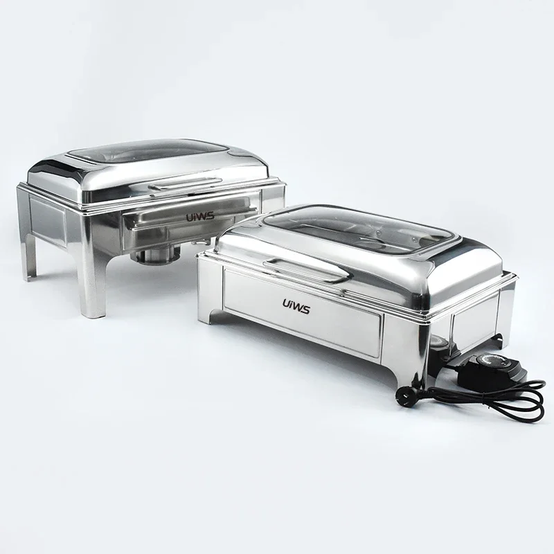 Электрический подогреватель еды из нержавеющей стали для ресторана 9 л набор