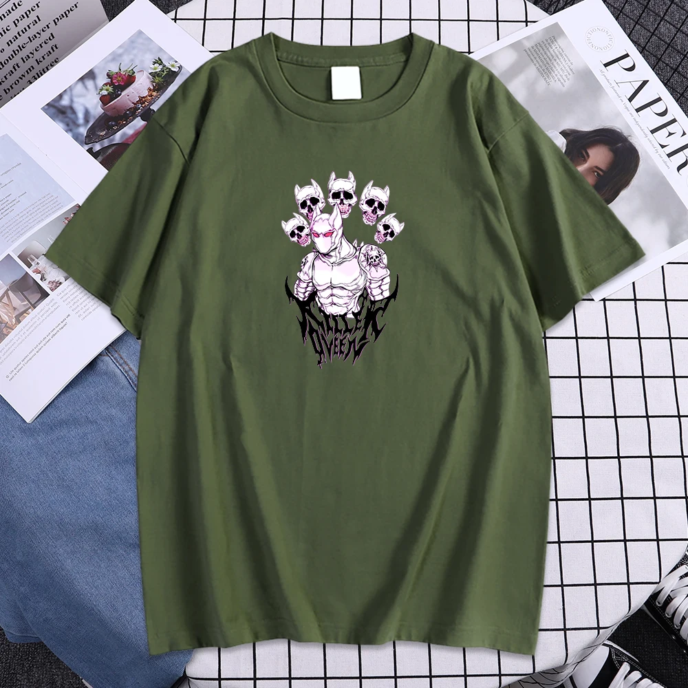 

Футболка женская с принтом в виде черепа и круглым вырезом