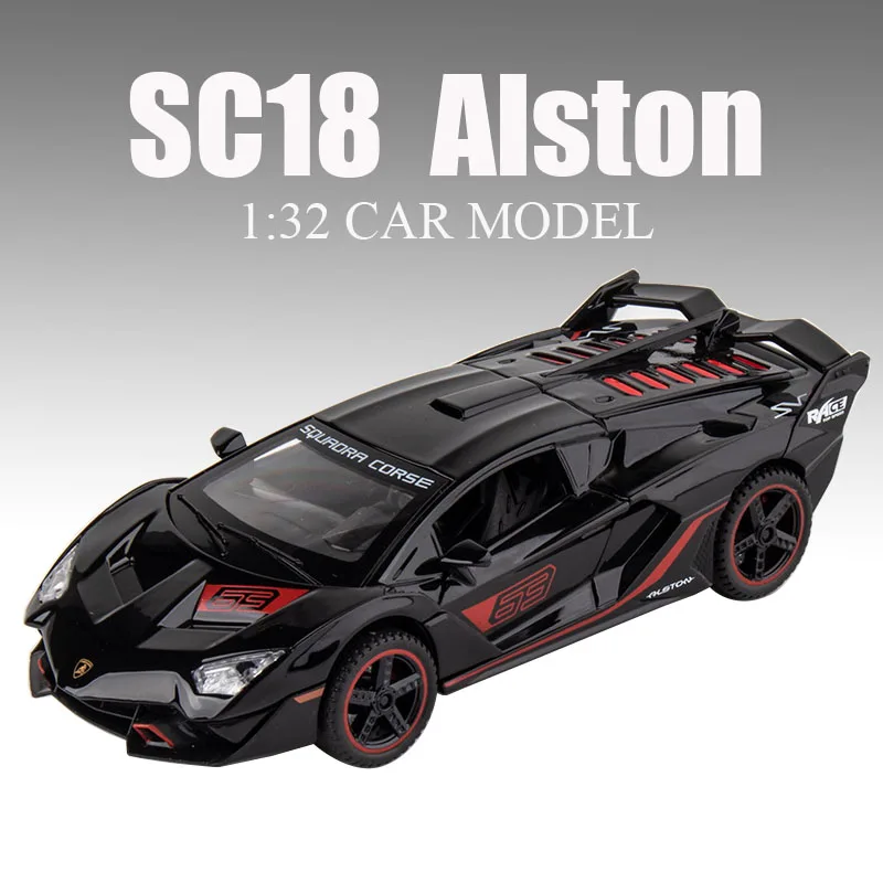 

1:32 Lamborghini SC18 Alston Diecast Toy Vehicles Car Model Alloy Toys Cars Coupe Super car Collectibles Kids Car Gift A230