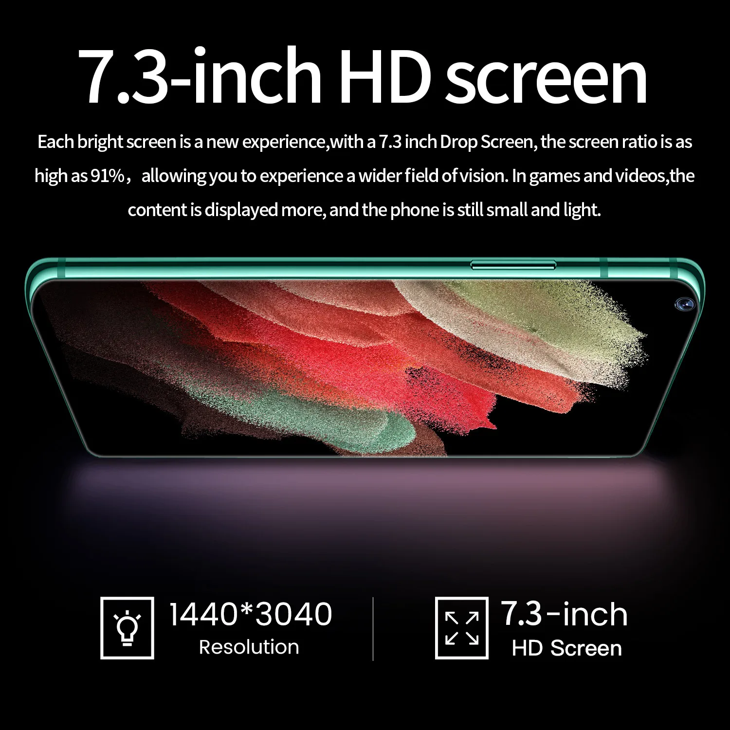 Смартфон Gaxlay S21 + Ultra 7 2 дюйма 6800 мАч Android 10 24 48 МП 16 512 ГБ |