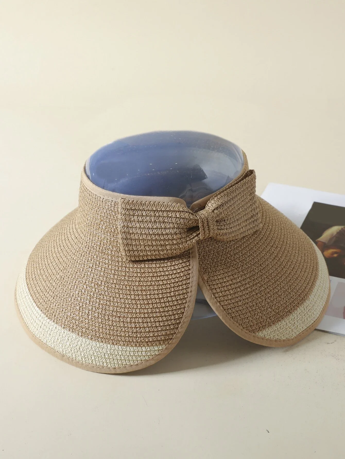

Hats gorras sombreros capshat Bow Decor Straw Visor Hat beach