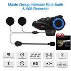 Интерком Maxto M3 для мотоциклетного шлема с поддержкой Bluetooth и Wi-Fi