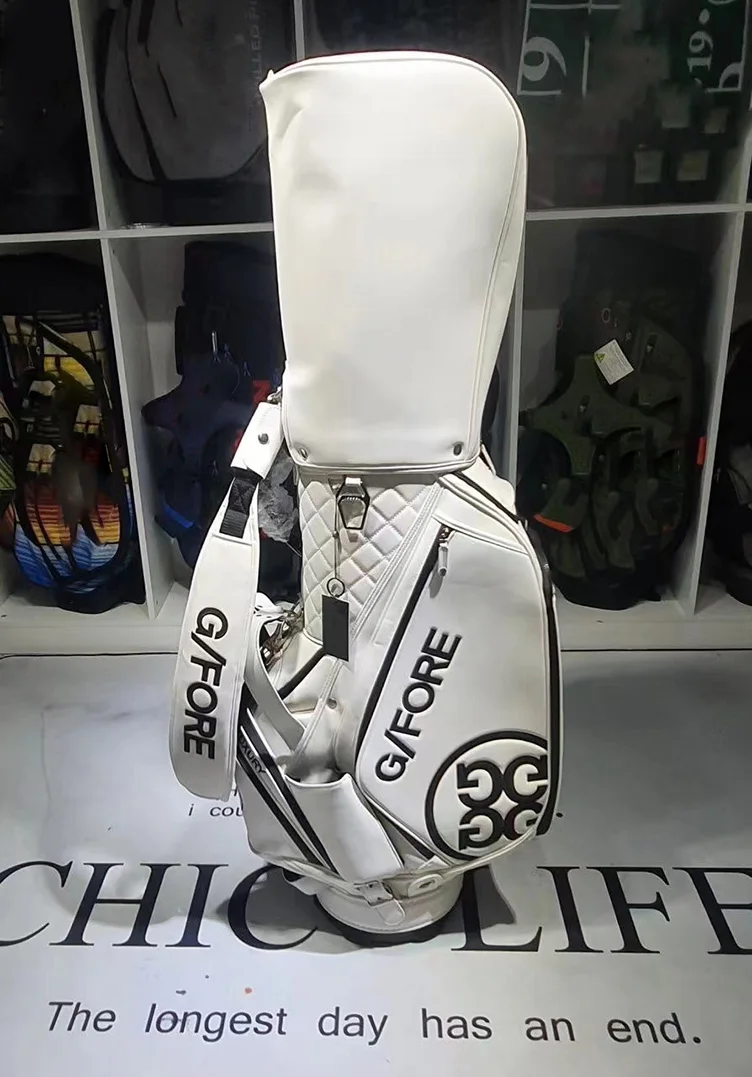 

Gfore Golf Bag G4 Waterproof Stand Package White Blue Black Color Travel Men Caddy Golf Club Bag Lady