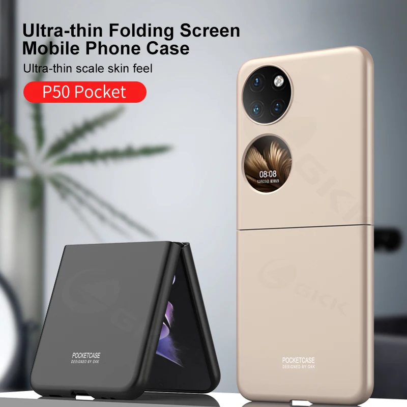 

GKK Original Ultra-thin Plastic Case For Huawei P50 Pocket 4G Case Anti-shock Matte Hard Phone Cover For Huawei P50 Pocket 4G