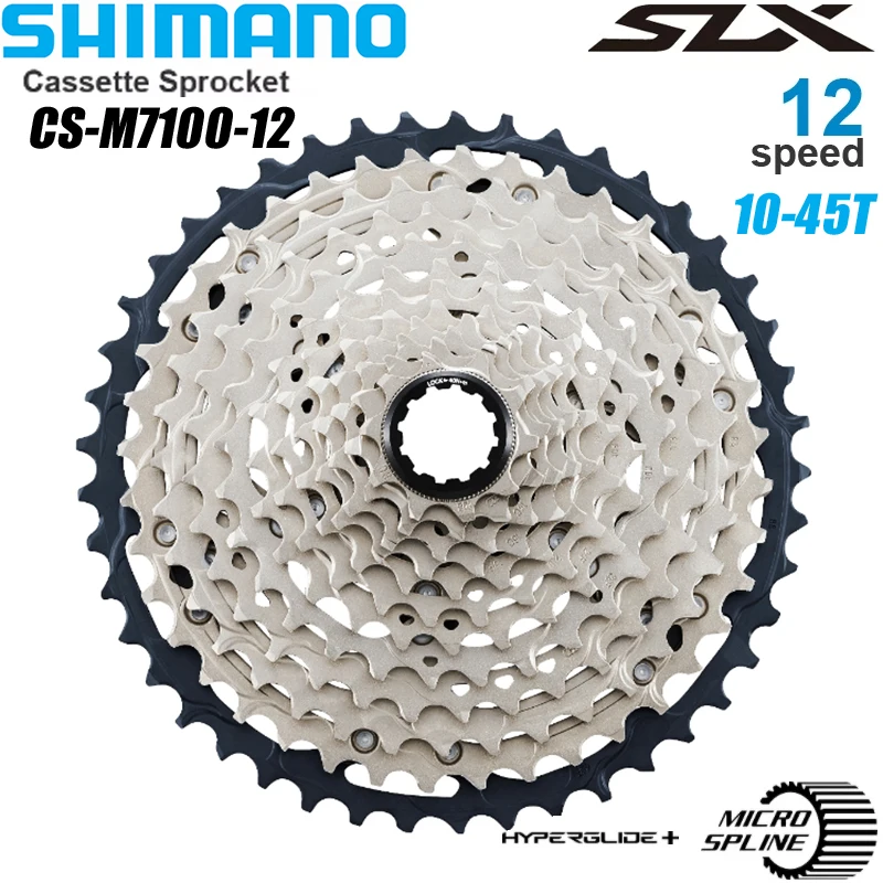 Кассета SHIMANO SLX M7100 для горных велосипедов Задняя звездочка 12 скоростей 10-45T 10-51T