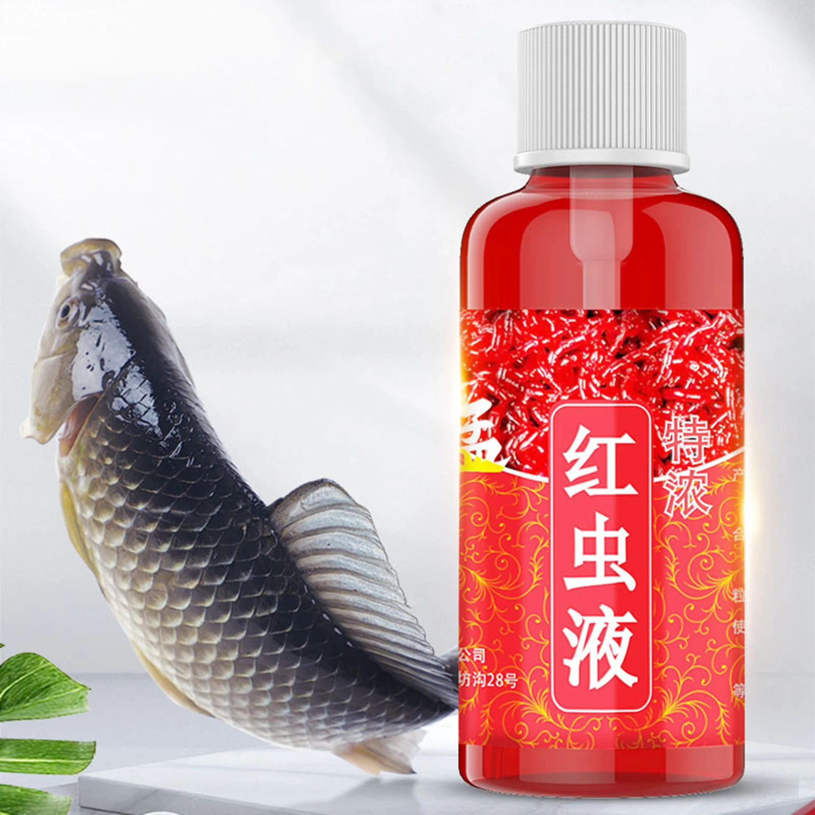 

60ml Strong Fish Attractant Concentrated Red Worm Liquid Fish Bait Additive High Concentration FishBait For Trout Cod Carp Bass