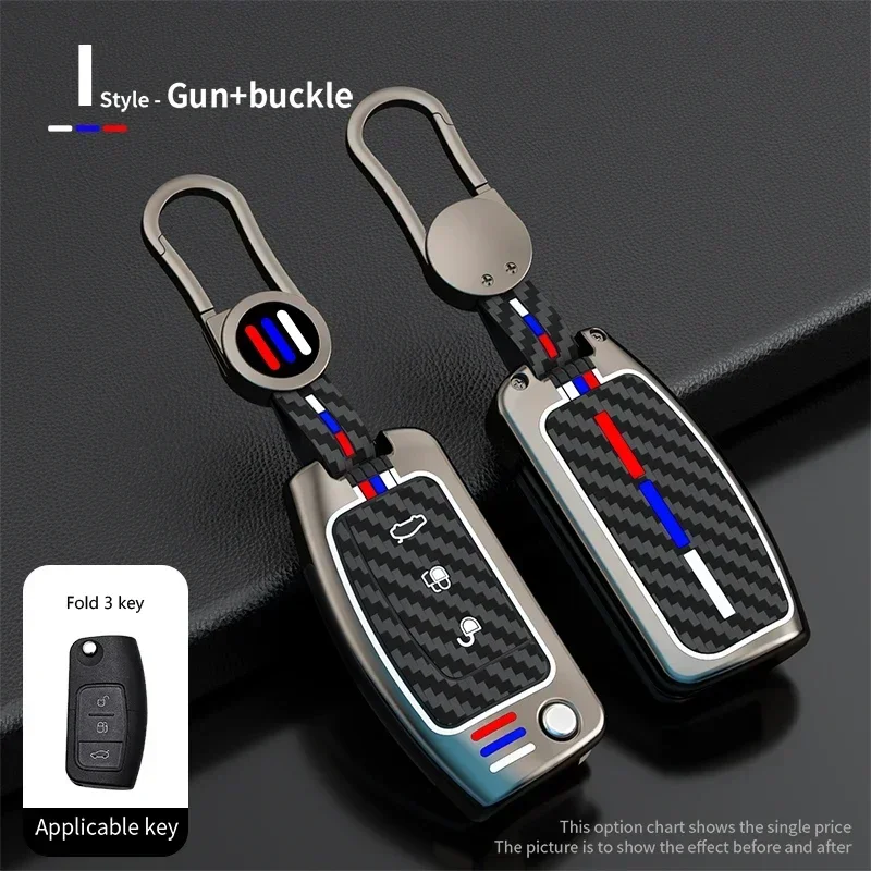 

Складной автомобильный чехол для ключей из сплава для Ford Focus 2 3 EcoSport C-Max S-MAX Ka Mondeo Kuga Galaxy Fiesta, аксессуары для ключей