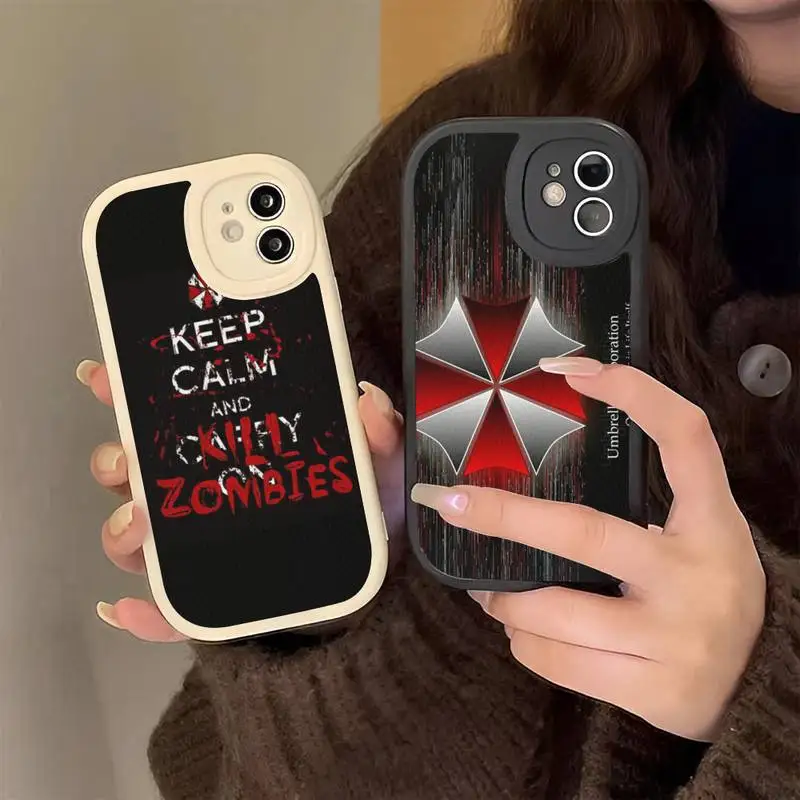 

Umbrella Corporation Hard Leather Phone Case for iPhone 13 12 Mini 11 14 Pro Max Xs X Xr 7 8 Plus 6 6s Se 2022 silicone Cover