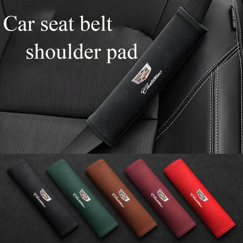 Чехол на ремень безопасности автомобиля защитная замша для Cadillac XT5 XT6 SRX CTS ATSL CT4 CT5