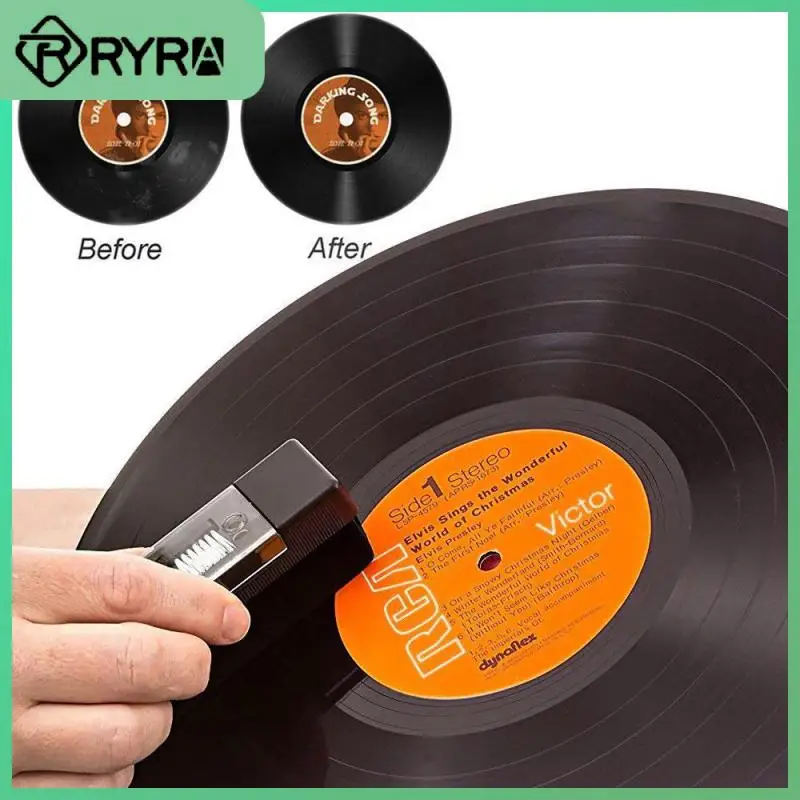 Vinyl Records Cleaning Kit Anti-static Portable Vinyl Record Cleaner Cleaning Brush Dust Professional Vinyl Record Brush