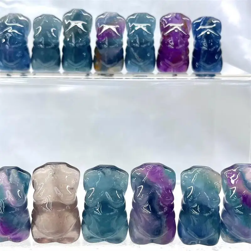 1 шт. Женская Мини-Статуэтка из натурального кристалла 3 5 см