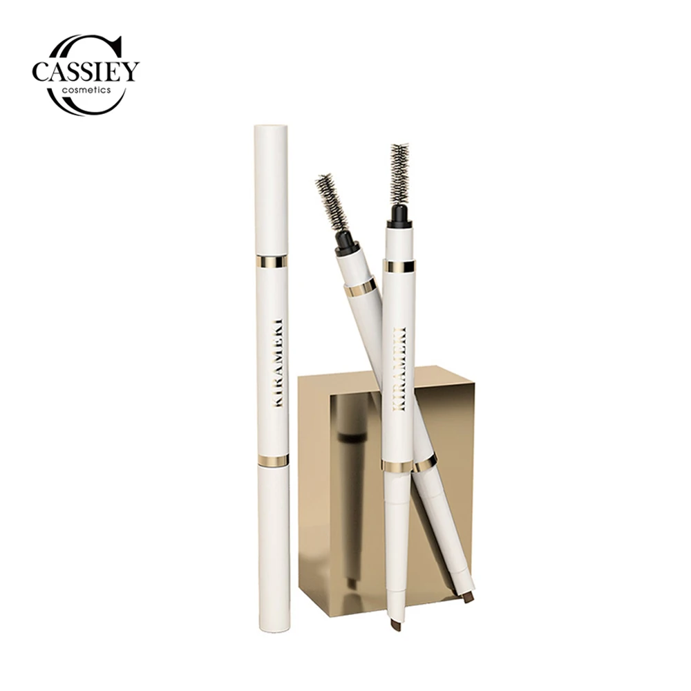 

Double Head Eyebrow Pencil Natural Makeup Waterproof Long-lasting No Blooming Easy Ware Eye Brow Pen with Eyebrow Brush Cosmetic
