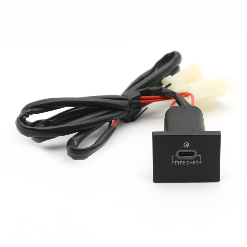 

Автомобильное USB-зарядное устройство PD Quick Charge QC3.0, кнопка автоматической зарядки телефона для Ford Focus 2 mk2 2009 2010 2011, аксессуары