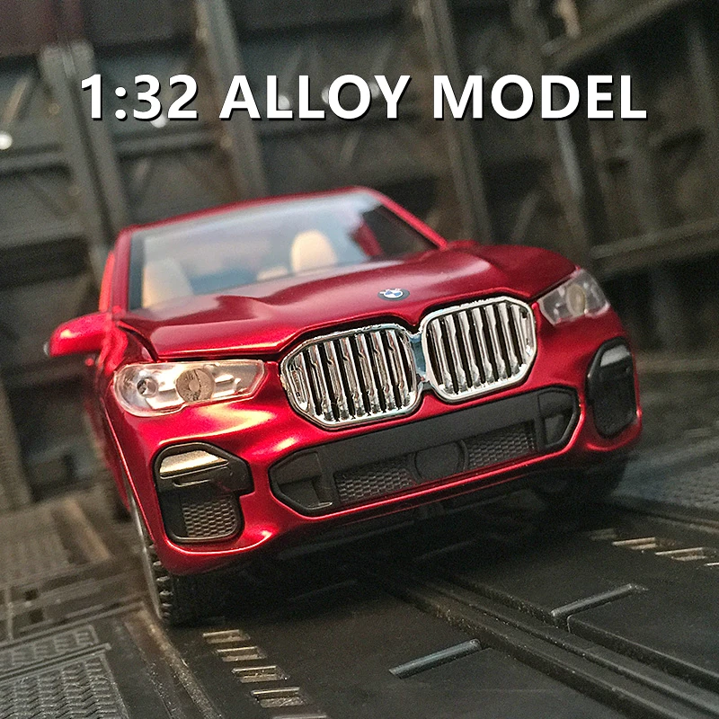 

1:32 BMW X5 SUV Alloy Car Model Diecasts & Toy Vehicles Metal Toy Car Model Collection Sound Light High Simulation Kids Toy Gift