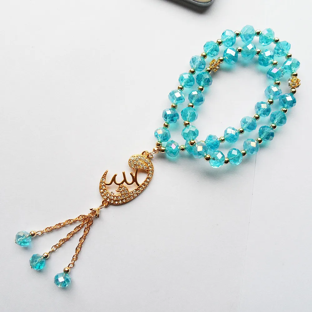 Щупальца Тики Офис Карьера Синие Хрустальные Бусины 2R Мохаммедизм Аллах