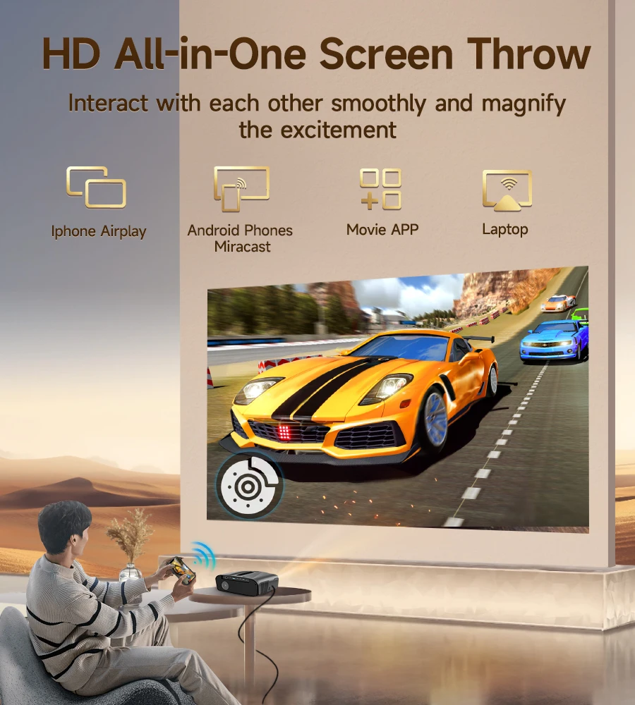 LED 4K проекторы Full HD Автофокус WiFi Bluetooth