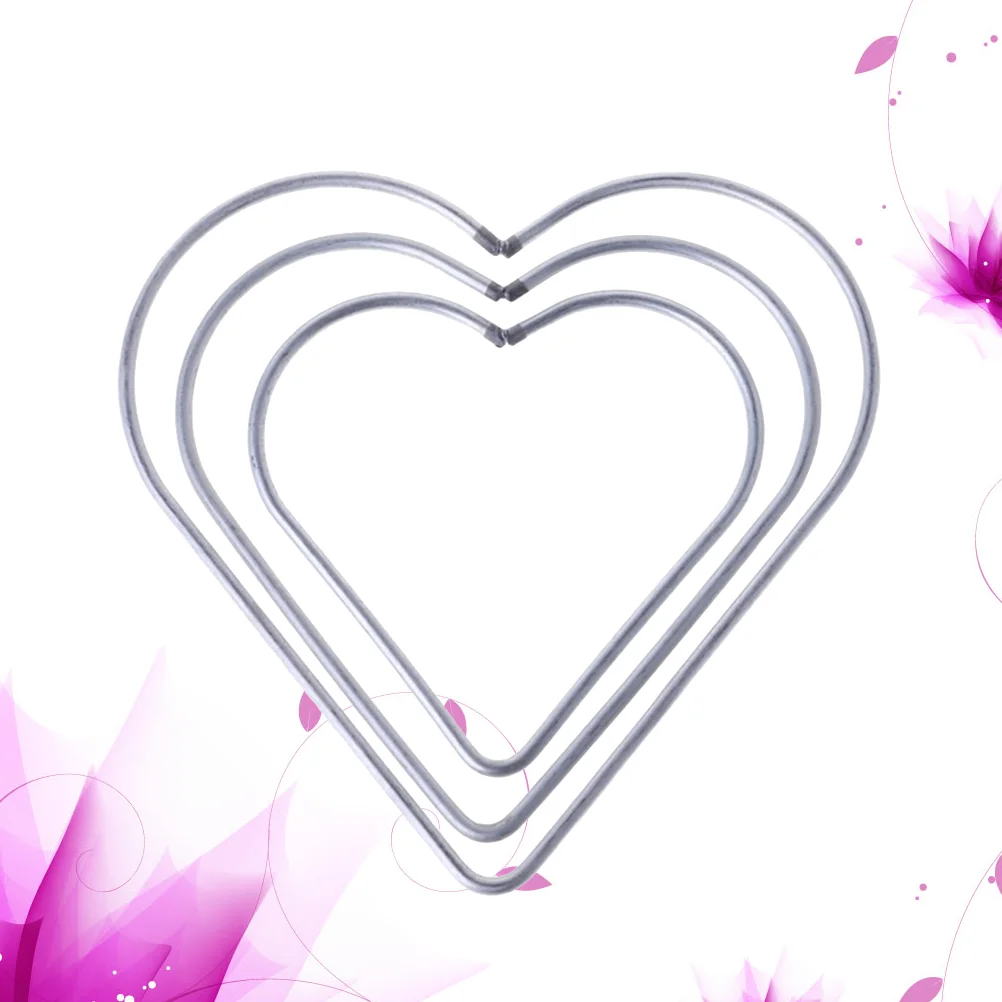

3 Pcs Dreamcatcher Loving Heart Metal Dream Catcher Rings Metal Hoops for Wreaths Dream Catcher Metal Rings Dreamcatcher Hoops