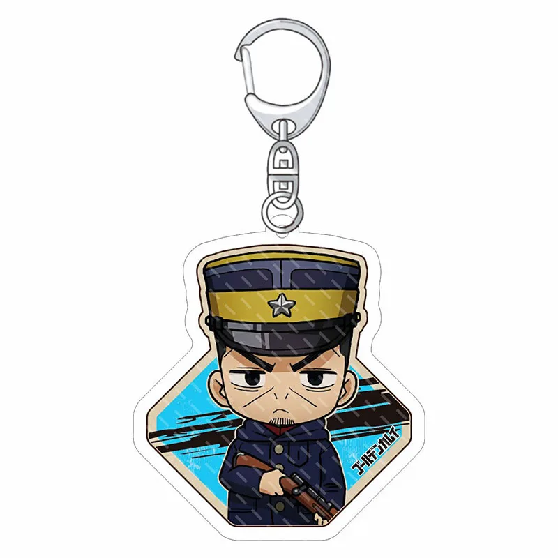 Брелок для ключей из аниме Золотой камий Tsurumi Tokushirou Sugimoto Saichi акриловая фигурка